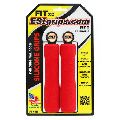 Grips ESI FIT XC (EXTRA CHUNKY/CHUNKY COMBO) 130 mm Rosso