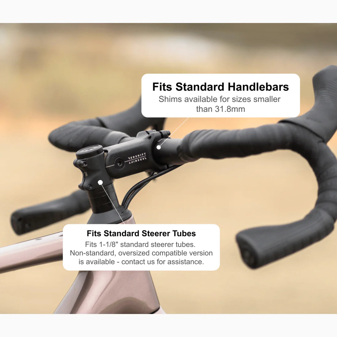 Manubrio regolabile REDSHIFT SHOCKSTOP 1"1/4 ±6°