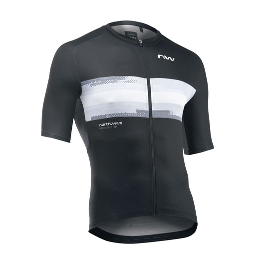 NORTHWAVE FORCE EVO Maglia a maniche corte nero/bianco