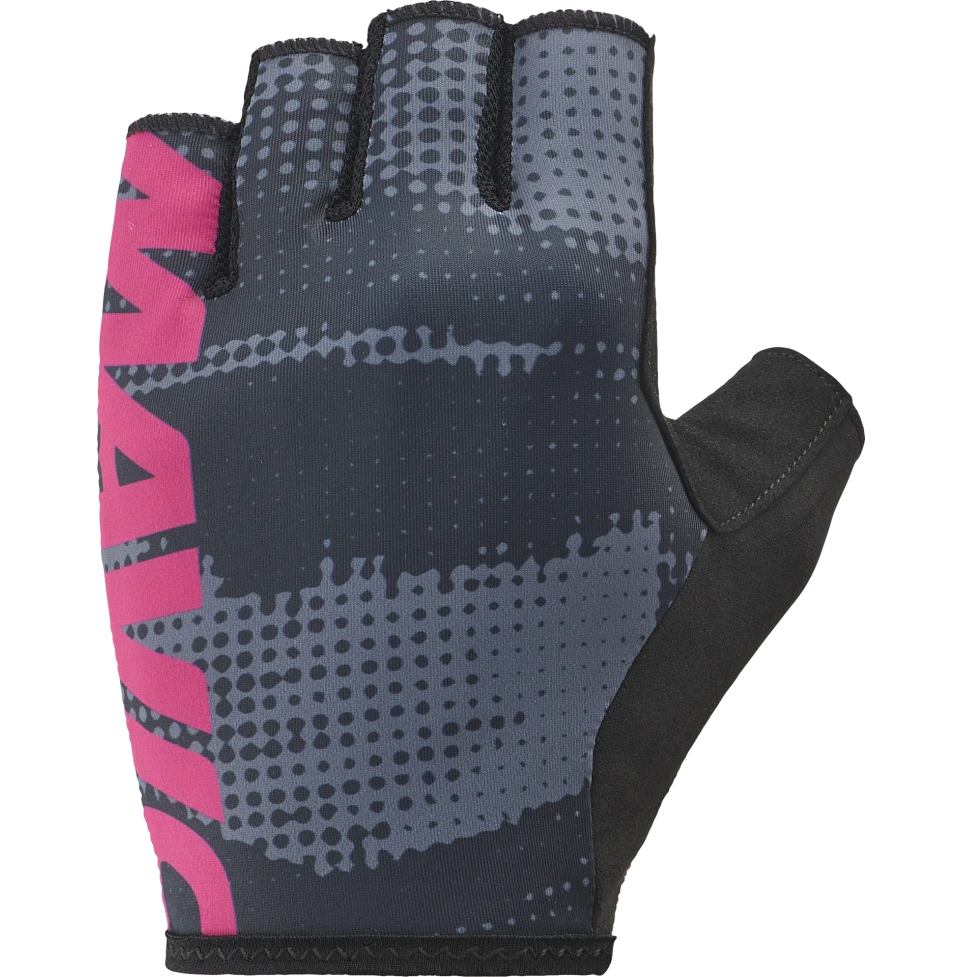 Guanti corti MAVIC ESSENTIAL PADDED GRAPHIC Grigio/Rosa