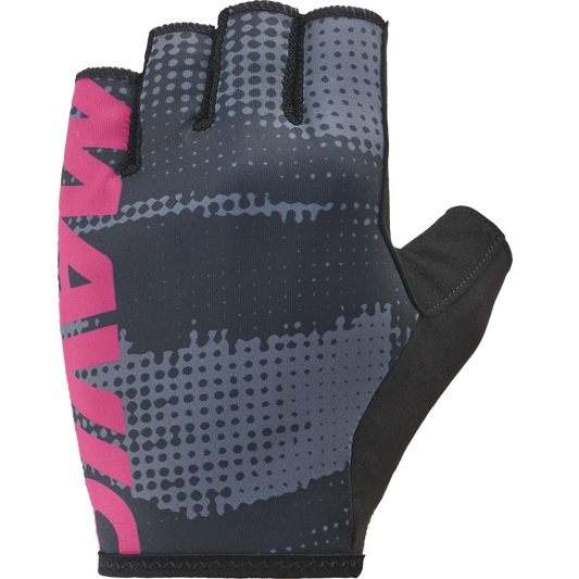 Guanti corti MAVIC ESSENTIAL PADDED GRAPHIC Grigio/Rosa
