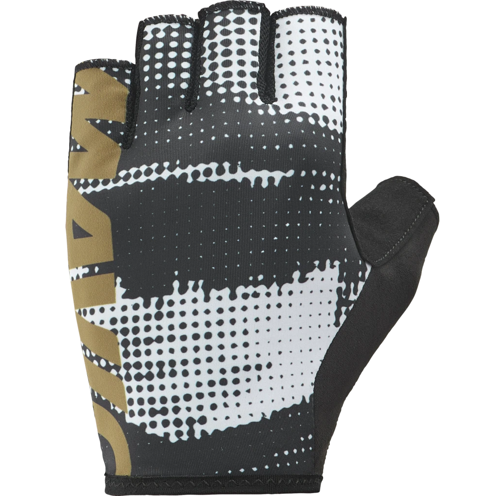 Guanti corti MAVIC ESSENTIAL PADDED GRAPHIC Nero/Bianco