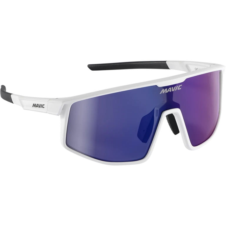 Occhiali Mavic MVS Speedblast bianchi con lente blu