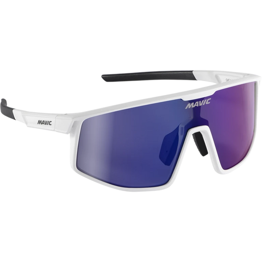 Occhiali Mavic MVS Speedblast bianchi con lente blu