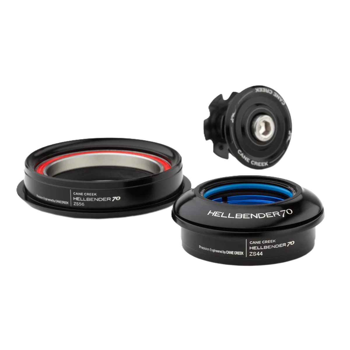 Serie di Sterzo Semi-Integrata CANE CREEK HELLBLENDER 70 1"1/8 ZS44/ZS56 Nero