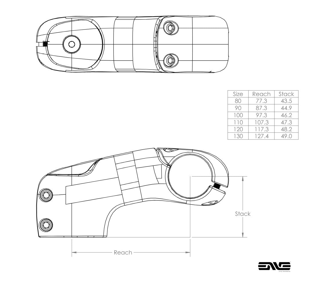 ENVE Passaggio interno a stelo alto