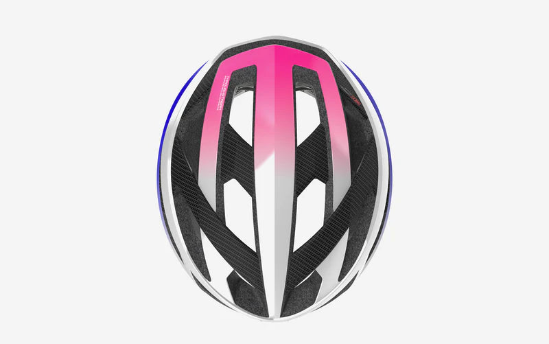 RUDY PROJECT REBEL CARBON Casco da strada bianco/viola/rosa