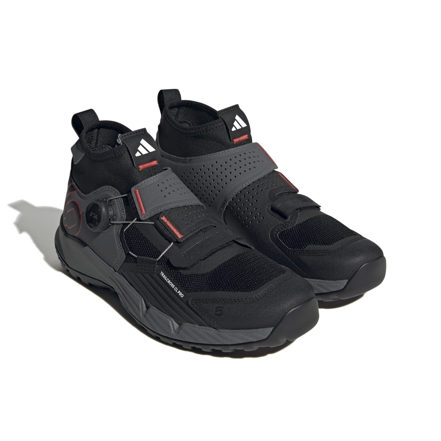 Five Ten TRAILCROSS PRO CLIP-IN Scarpe MTB Grigio/Nero/Rosso