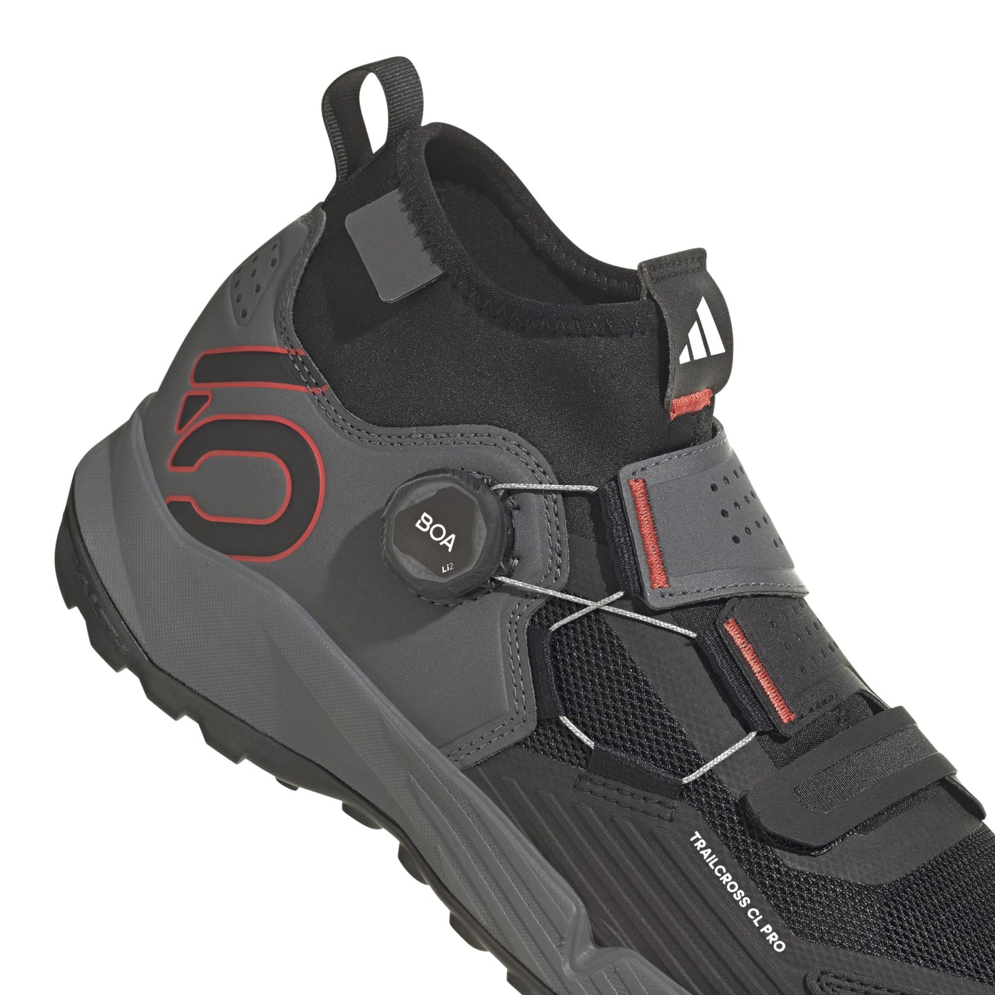 Five Ten TRAILCROSS PRO CLIP-IN Scarpe MTB Grigio/Nero/Rosso
