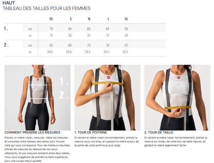 Gilet CASTELLI ESPRESSO 2 Donna Nero/Bianco