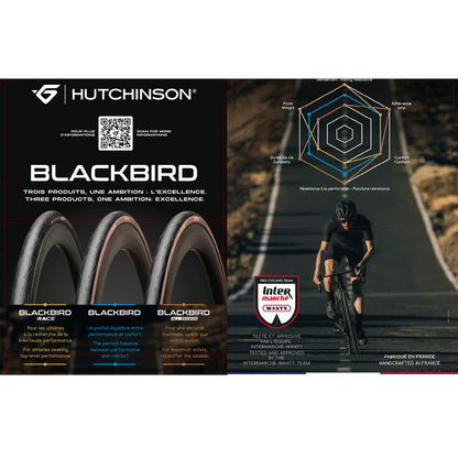 Pneumatico HUTCHINSON BLACKBIRD 700c TubeType Nero