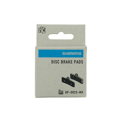 Pastiglie freno SHIMANO D02S-MX metalliche – Saint / XT / SLX (4 pistoni)