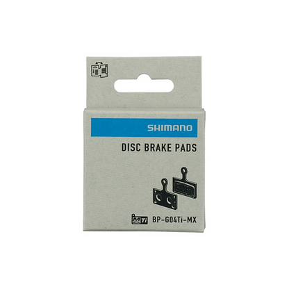 Pastiglie freno SHIMANO G04Ti-MX metalliche – XT / SLX / Deore (2 pistoni)