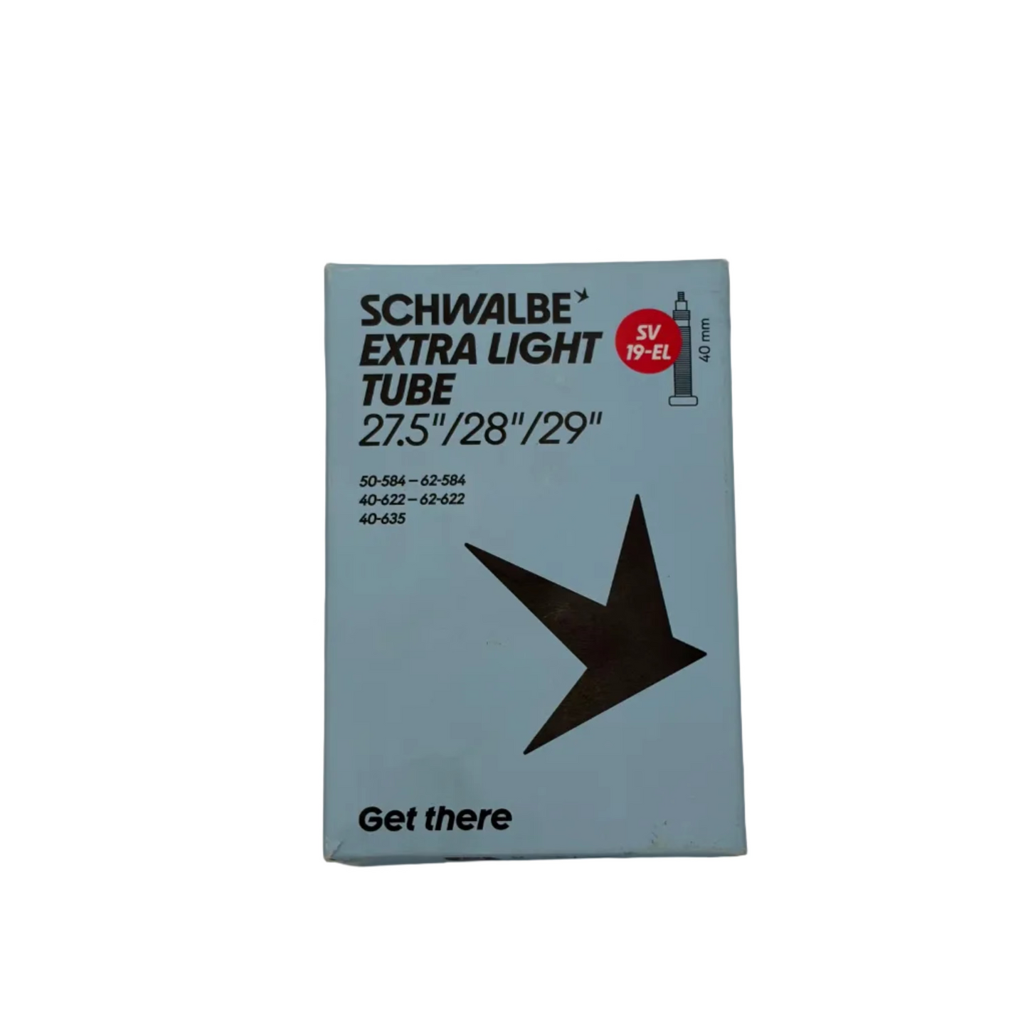 Camera d'aria SCHWALBE EXTRA LIGHT SV 19L 27,5x2,0/2,40 - 29x1,75/2,40 Presta 40 mm
