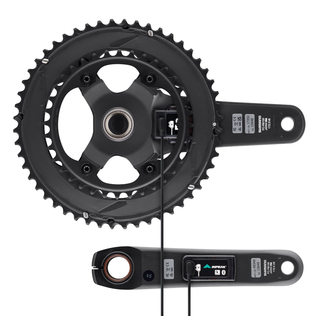 Guarnitura con misuratore di potenza INPEAK POWERCRANK-E TWIN2 LR Shimano Ultegra R8100