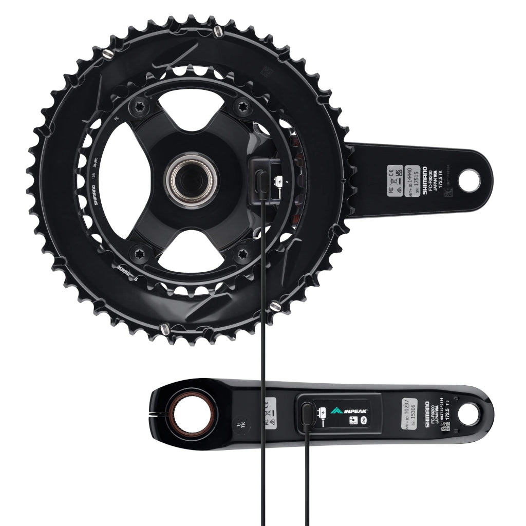 Guarnitura con misuratore di potenza INPEAK POWERCRANK-E TWIN2 LR Shimano Dura-Ace R9200