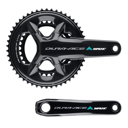 Guarnitura con misuratore di potenza INPEAK POWERCRANK-E TWIN2 LR Shimano Dura-Ace R9200