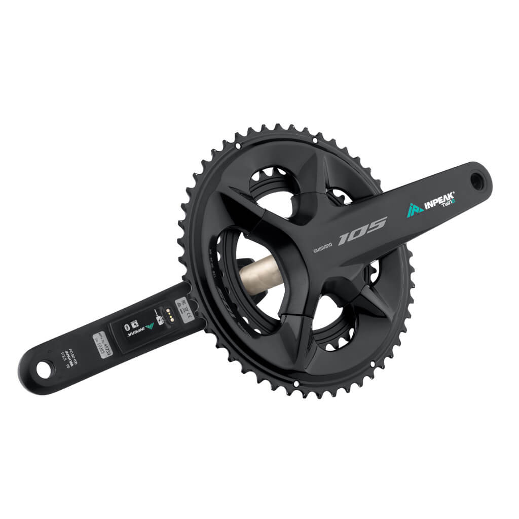 Guarnitura con misuratore di potenza INPEAK POWERCRANK-E TWIN2 LR Shimano 105 R7100