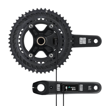 Guarnitura con misuratore di potenza INPEAK POWERCRANK-E TWIN2 LR Shimano 105 R7100