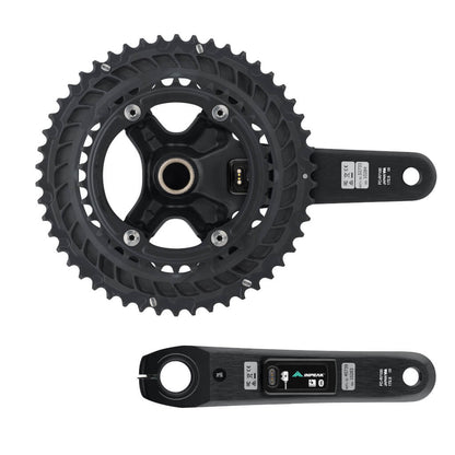 Guarnitura con misuratore di potenza INPEAK POWERCRANK-E TWIN2 LR Shimano 105 R7100