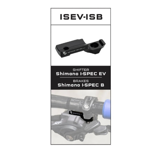 Adattatore di montaggio WOLF TOOTH ShiftMount ISEV-ISB Cambio Shimano I-SPEC EV > Freno Shimano I-SPEC B