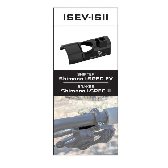 Adattatore di montaggio WOLF TOOTH ShiftMount ISEV-ISII Cambio Shimano I-SPEC EV > Freno Shimano I-SPEC II