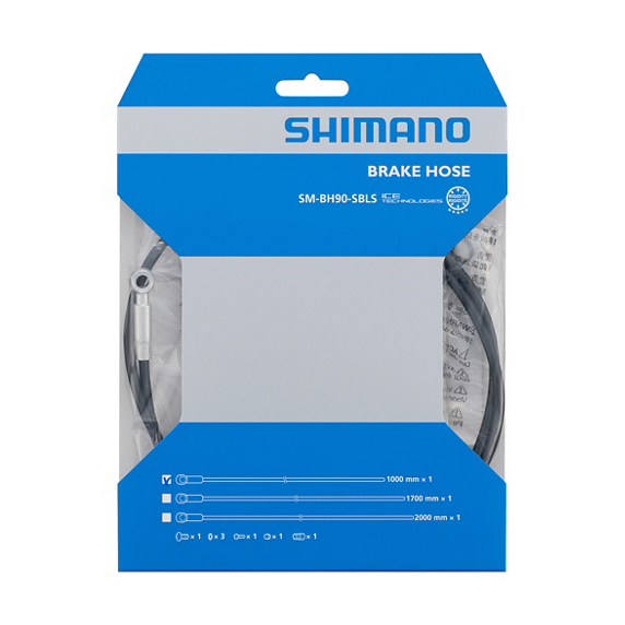 SHIMANO XT BR-M8020 SM-BH90-SBLS Kit tubo flessibile dritto con raccordo a banana