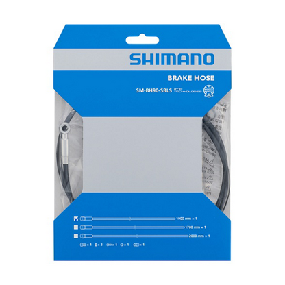 Kit Tubo Freno SHIMANO SM-BH90-SBLS Dritto Banjo Argento