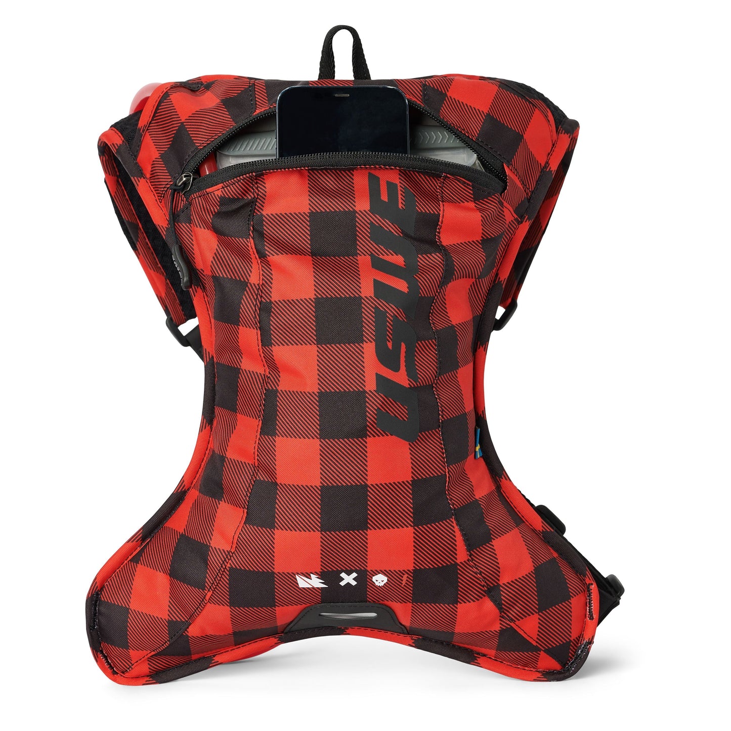 Zaino idratante USWE OUTLANDER XC 2 L Flannel rosso/nero