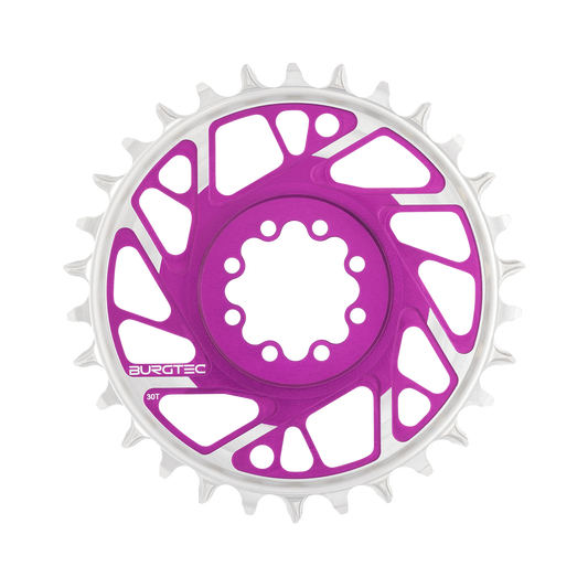 Plateau Mono BURGTEC THICK THIN 12V BOOST Montaggio diretto 8 Vis T-Type Narrow Wide Offset 3mm Violet