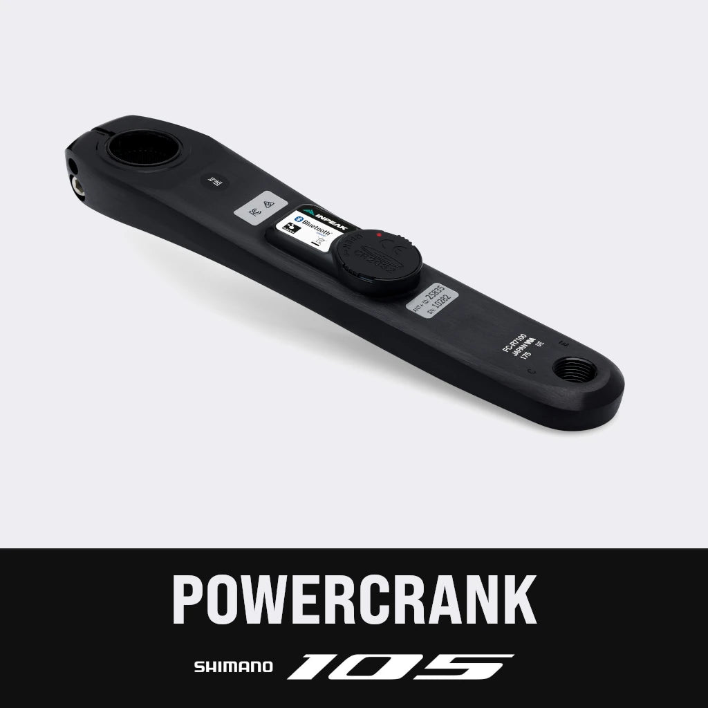 Pedivella sinistra con misuratore di potenza INPEAK POWERCRANK Shimano 105 R7100