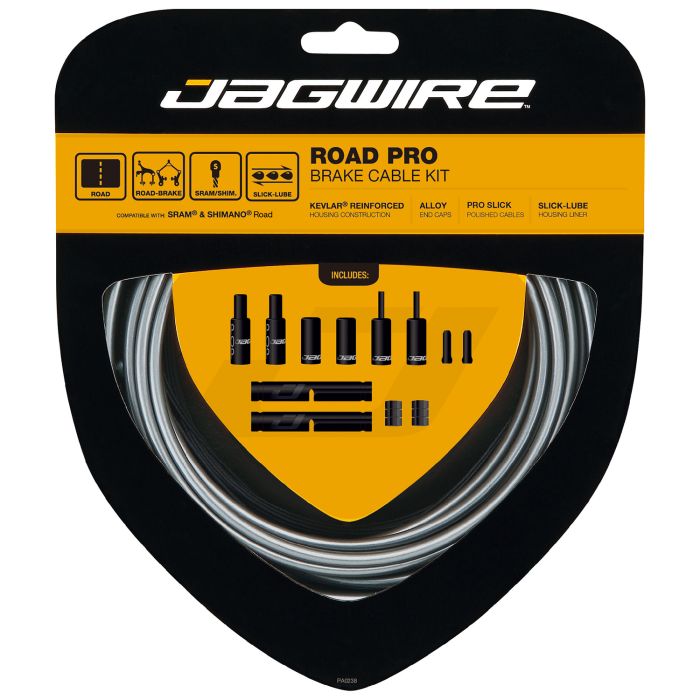 JAGWIRE ROAD PRO Kit di cavi e tubi freno grigio