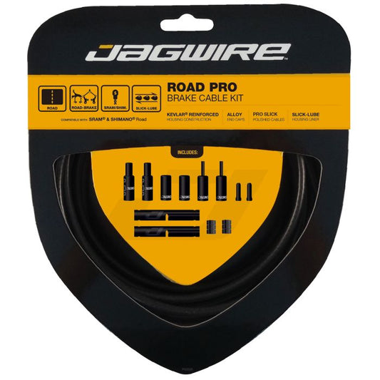 JAGWIRE ROAD PRO Kit di cavi e tubi freno nero opaco