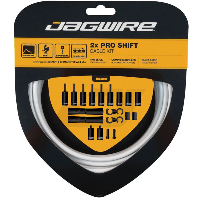 JAGWIRE ROAD AND MOUNTAIN PRO Kit cavi e tubi deragliatore Bianco