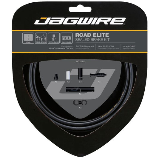 JAGWIRE ROAD ELITE SEALED Kit di cavi e guaine freno nero