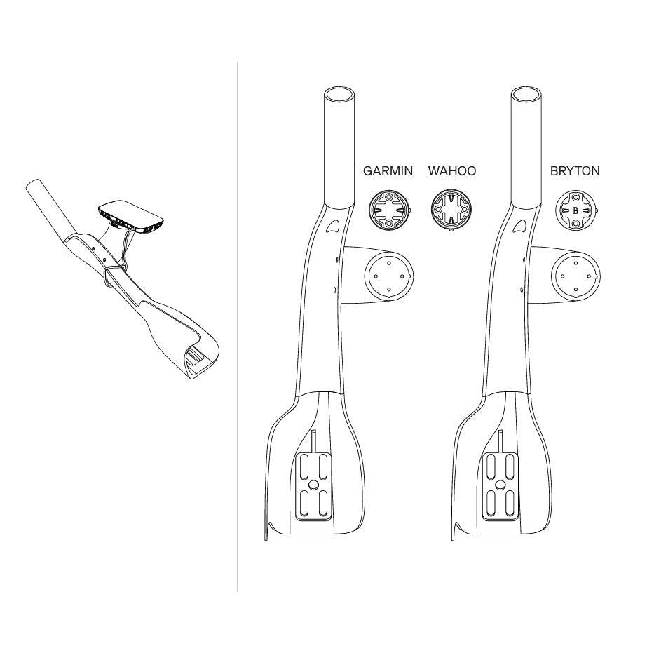 DEDA JET RISER Supporto GPS rialzato