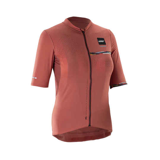 Donna Maglia LEATT MTB ENDURANCE 5.0 CARGO a manica corta Rosso