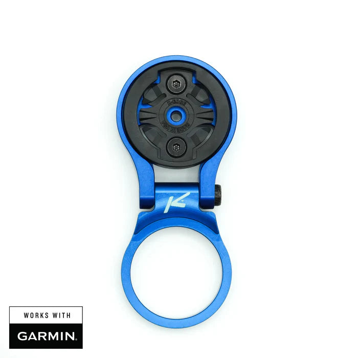 Attacco manubrio regolabile per Garmin K-EDGE MTB GPS Blu