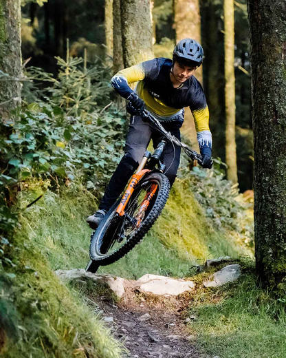 Maglia DHARCO RACE ACID RAIN Maniche Lunghe Nero/Giallo