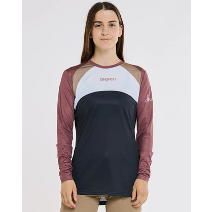 Maglia DHARCO RACE LOTUS Maniche Lunghe Donna Nero/Bronzo