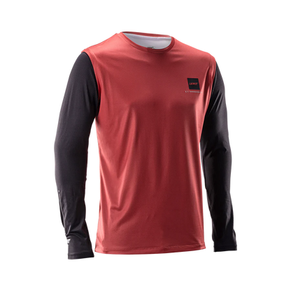 Kit Maglia + Pantaloni LEATT MTB GRAVITY 1.0 Nero/Rosso