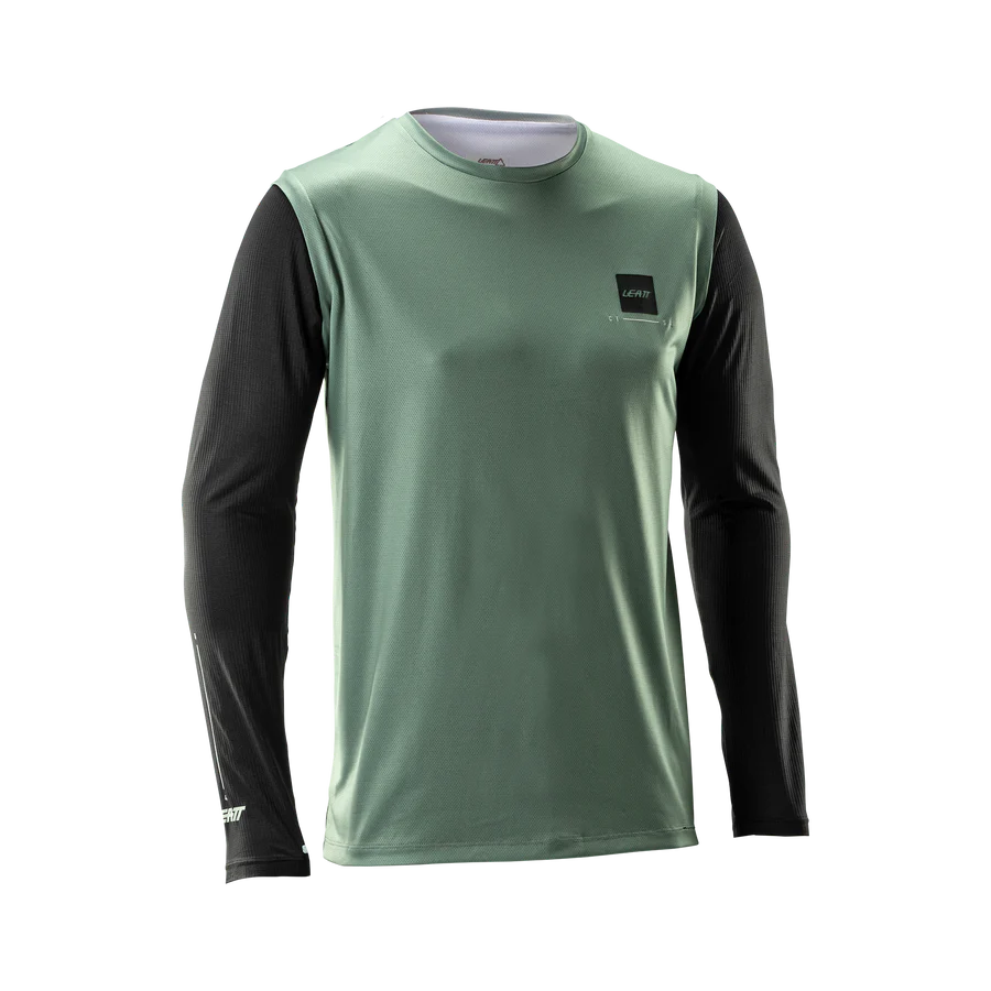 LEATT MTB GRAVITY 1.0 Kit Maglia + Pantaloni Nero/Verde