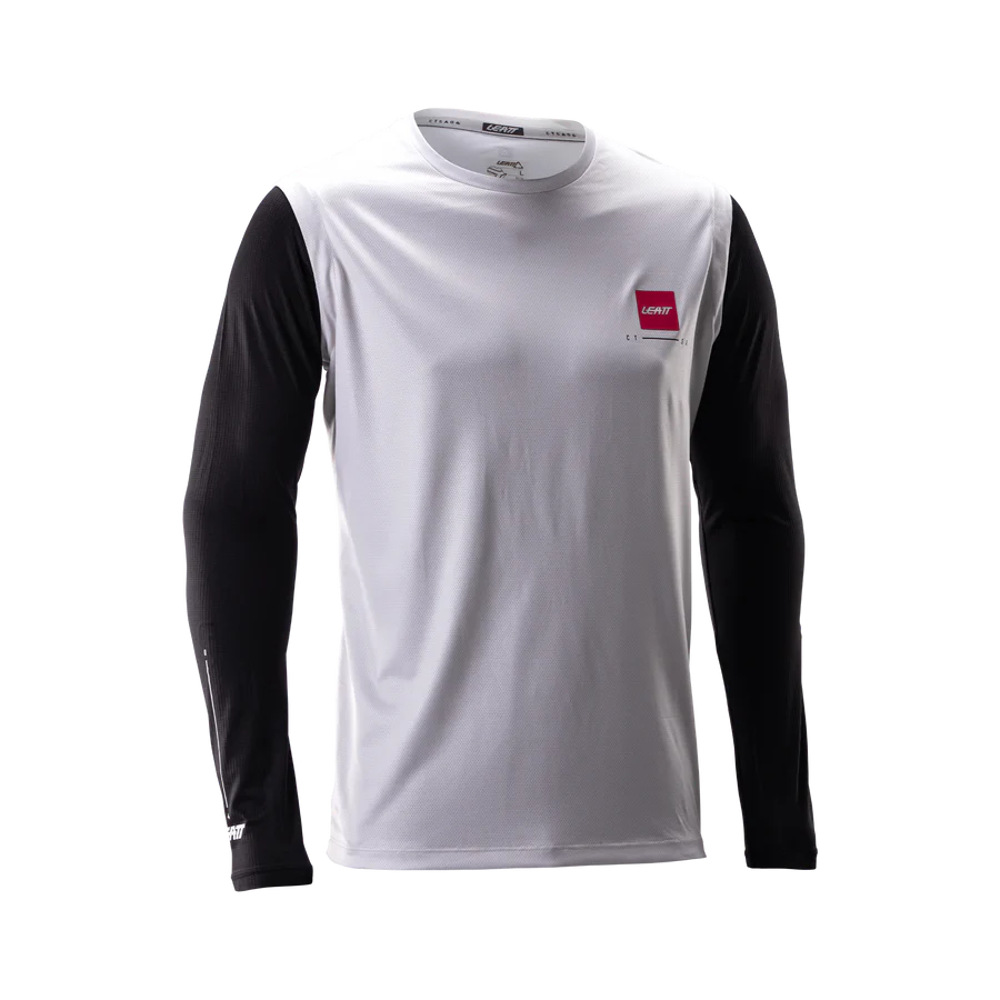 LEATT MTB Gravity 2.0 Maglia a maniche lunghe Bianco/Nero