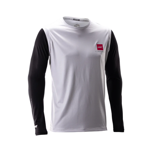 LEATT MTB Gravity 2.0 Maglia a maniche lunghe Bianco/Nero