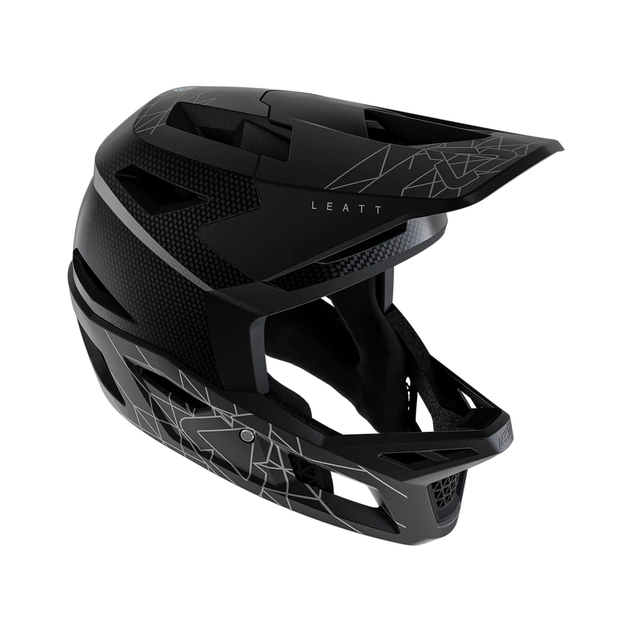 LEATT GRAVITY 6.0 CARBON STEALTH Casco MTB Nero/Grigio