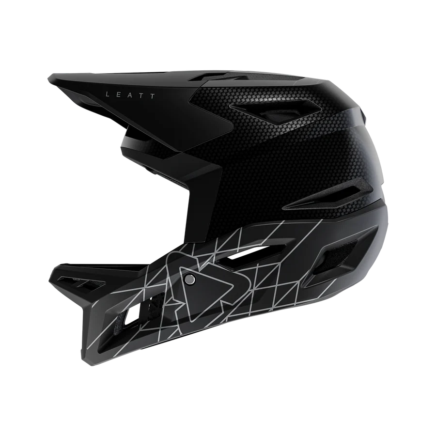 LEATT GRAVITY 6.0 CARBON STEALTH Casco MTB Nero/Grigio