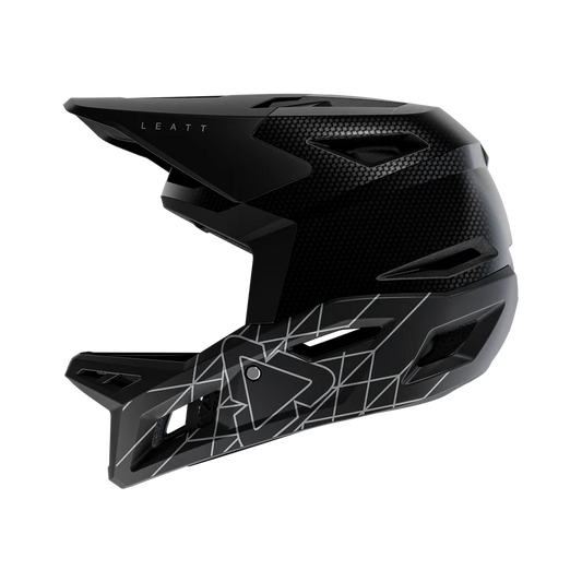 LEATT GRAVITY 6.0 CARBON STEALTH Casco MTB Nero/Grigio