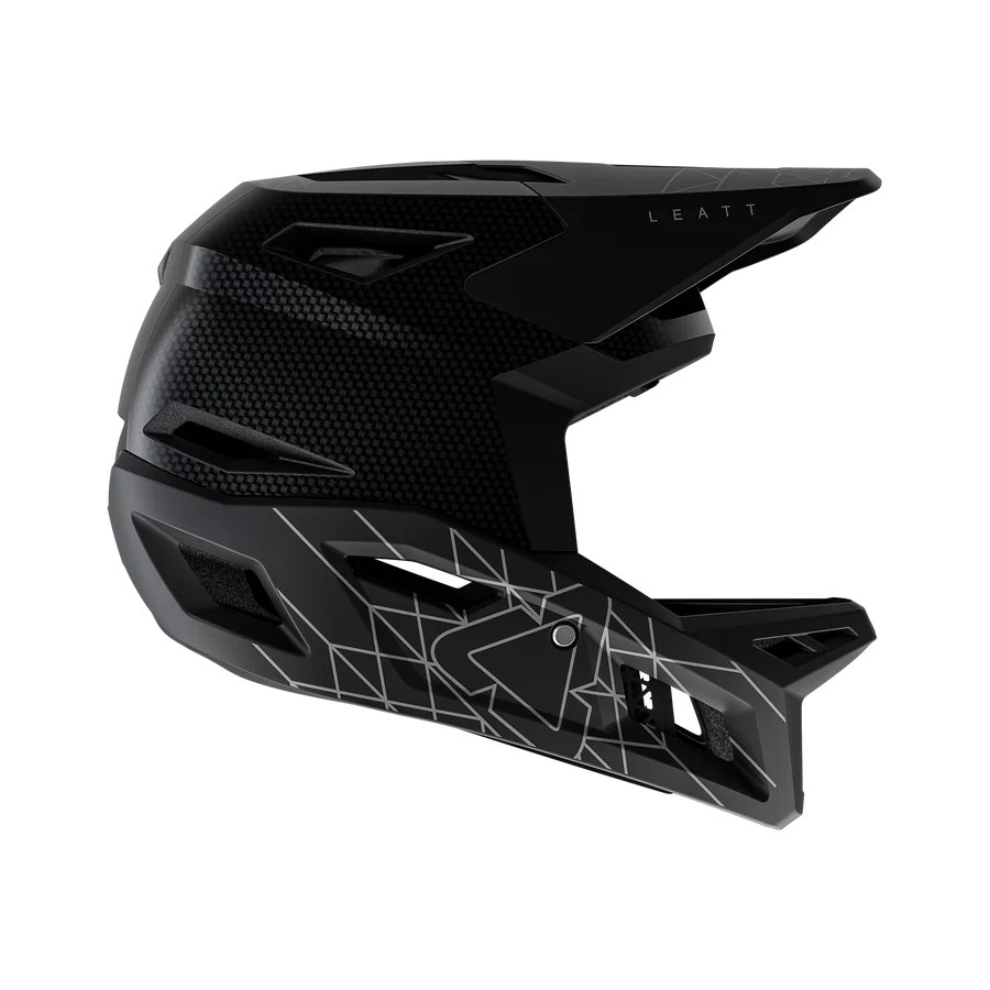 LEATT GRAVITY 6.0 CARBON STEALTH Casco MTB Nero/Grigio