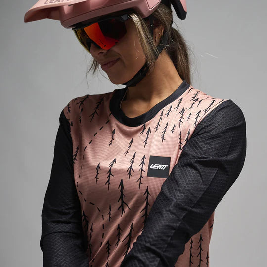 Maglia LEATT MTB Trail 3.0 Donna a manica lunga Rosa