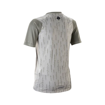 Maglia LEATT MTB TRAIL 3.0 Donna Maniche Corte Grigio/Bianco